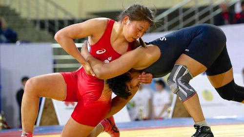 Sukhee Tserenchimed, Mongolia, world champion in Free Wrestling (60 kg)