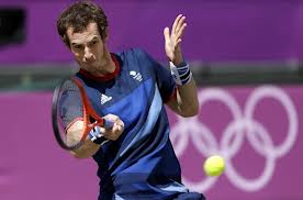 Andy Murray (GBR) shooting his way to Olympic gold