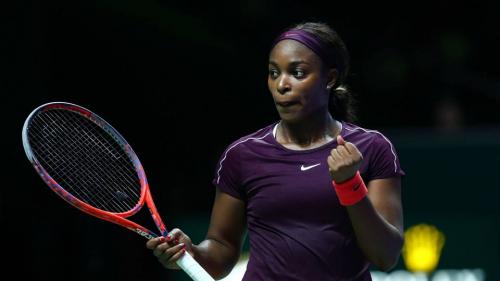 Sloane Stephens (USA), runner-up in the Tennis WTA Finals in October